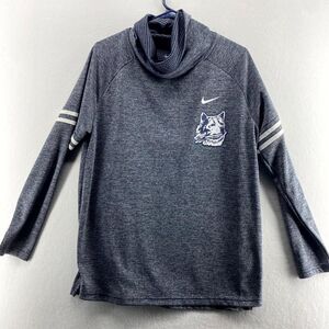 Nike‎ Uconn Huskies Turtleneck Sweatshirt Gray Athletic Wear Womens Size L